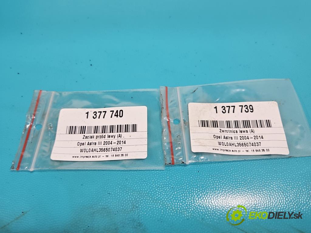 Opel Astra III 2004-2014 1.6 16V 105 HP manual 77 kW 1599 cm3 5- náboj ľavé  (Náboje)