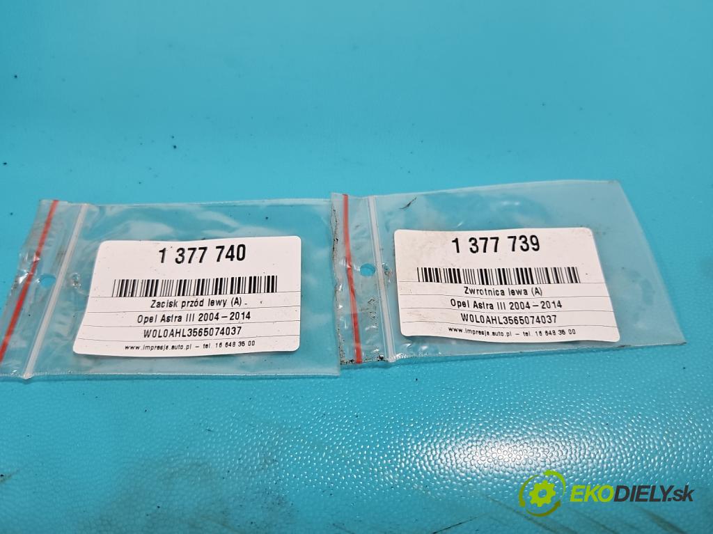 Opel Astra III 2004-2014 1.6 16V 105 HP manual 77 kW 1599 cm3 5- brzdič predné ľavý (Ostatné)