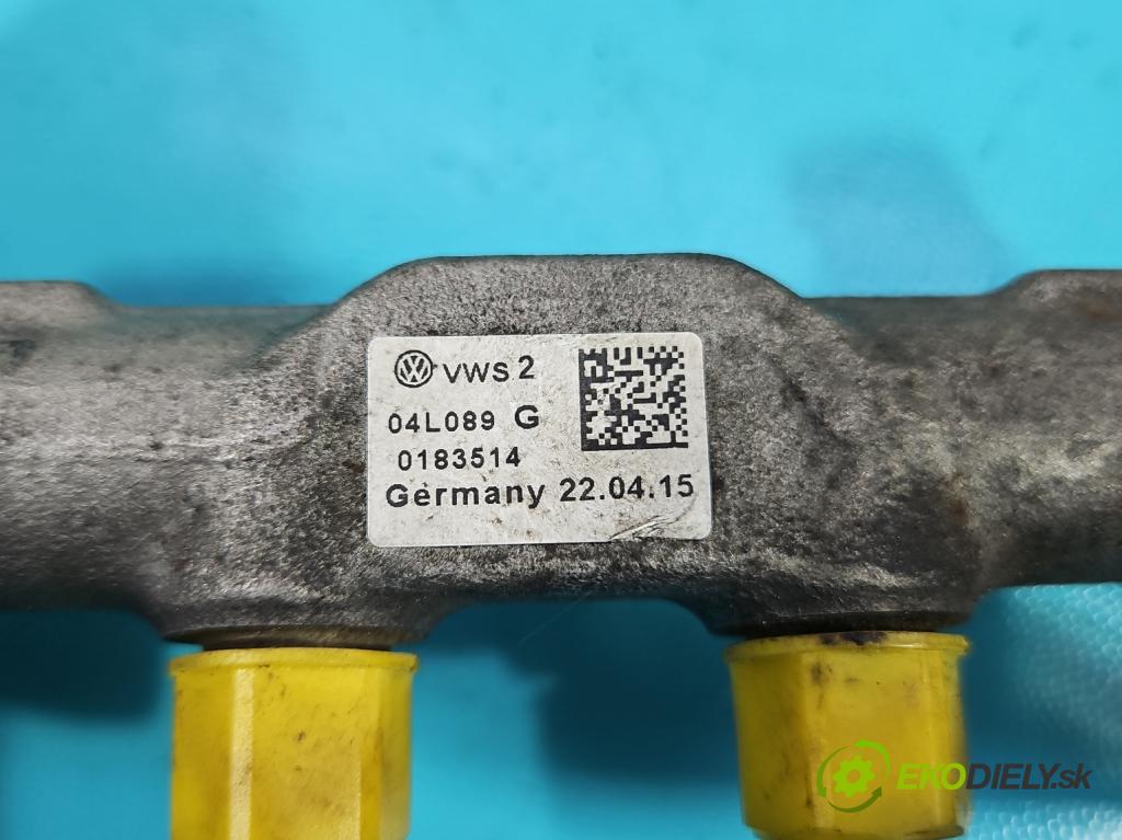 Vw Passat B8 2014 - 2.0 tdi 150 HP automatic 110 kW 1968 cm3 5- lišta vstrekovacia 04L089G (Vstrekovacie lišty)