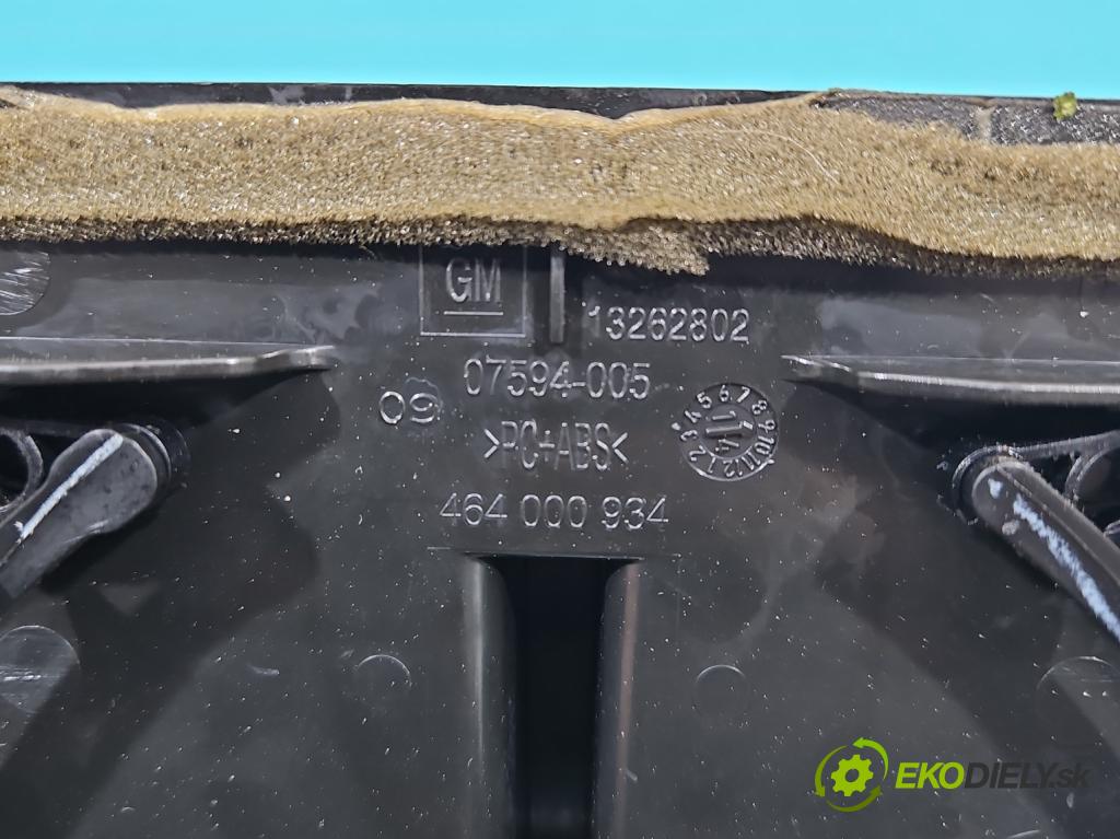 Opel Meriva B 2010-2017 1.4 T 120 HP manual 88 kW 1364 cm3 5- Mřížka: kúrenia stredová 13262802 (Mriežky kúrenia (fukáre))