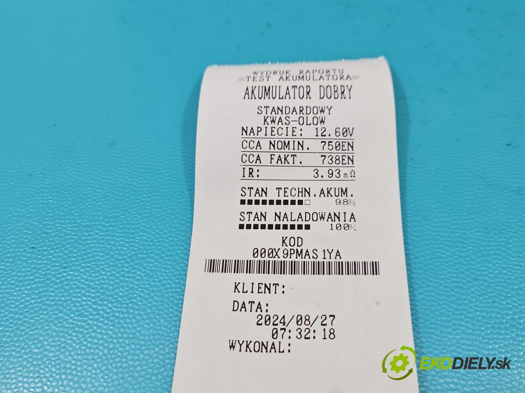 Volvo V50 2.0d 136 HP manual 100 kW 1997 cm3 5- Akumulator automobilovy