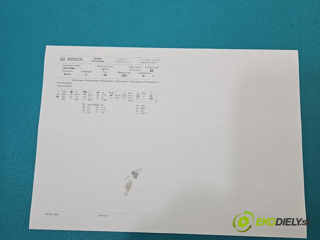Mitsubishi Outlander II 2006-2013 2.0 DI-D 140 HP manual 103 kW 1968 cm3 5- vstrekovacie čerpadlo 0414720404 (Vstrekovače)