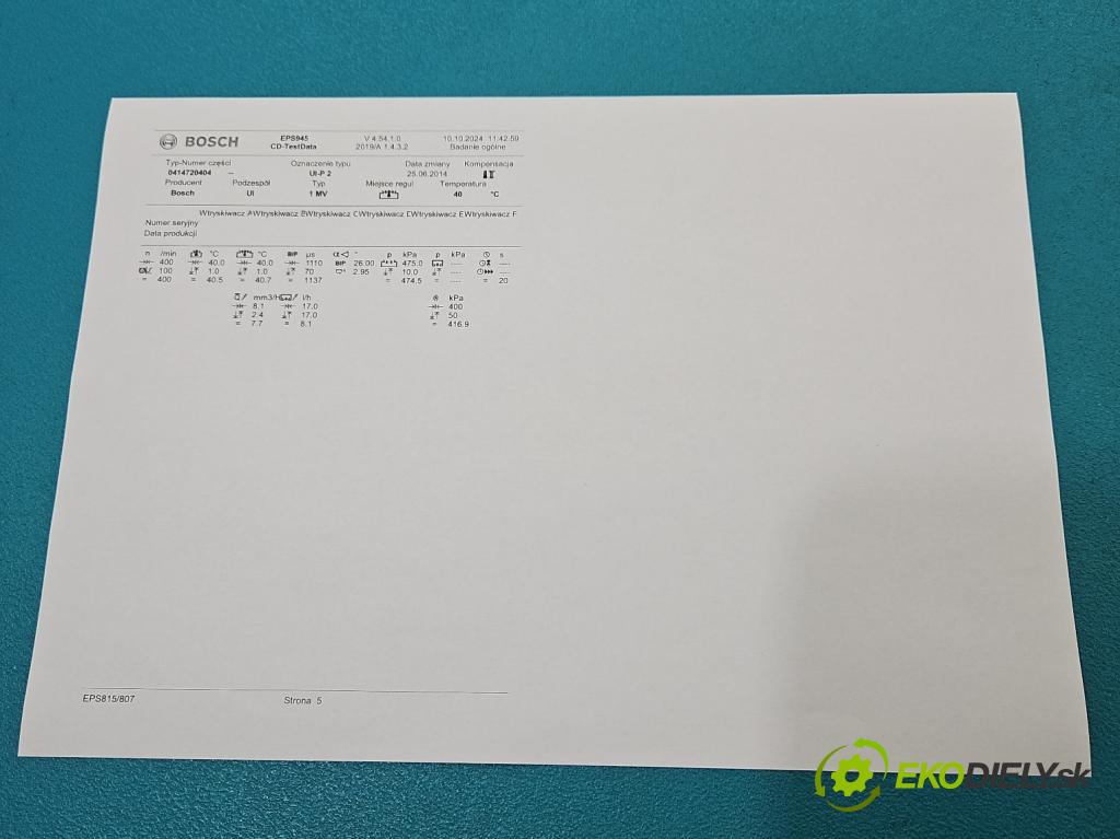 Mitsubishi Outlander II 2006-2013 2.0 DI-D 140 HP manual 103 kW 1968 cm3 5- vstrekovacie čerpadlo 0414720404 (Vstrekovače)