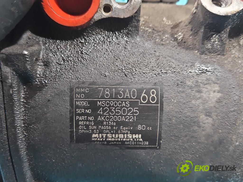 Mitsubishi Outlander II 2006-2013 2.0 DI-D 140 hp manual 103 kW 1968 cm3 5- Kompresor: klíma 7813A068 (Kompresory)