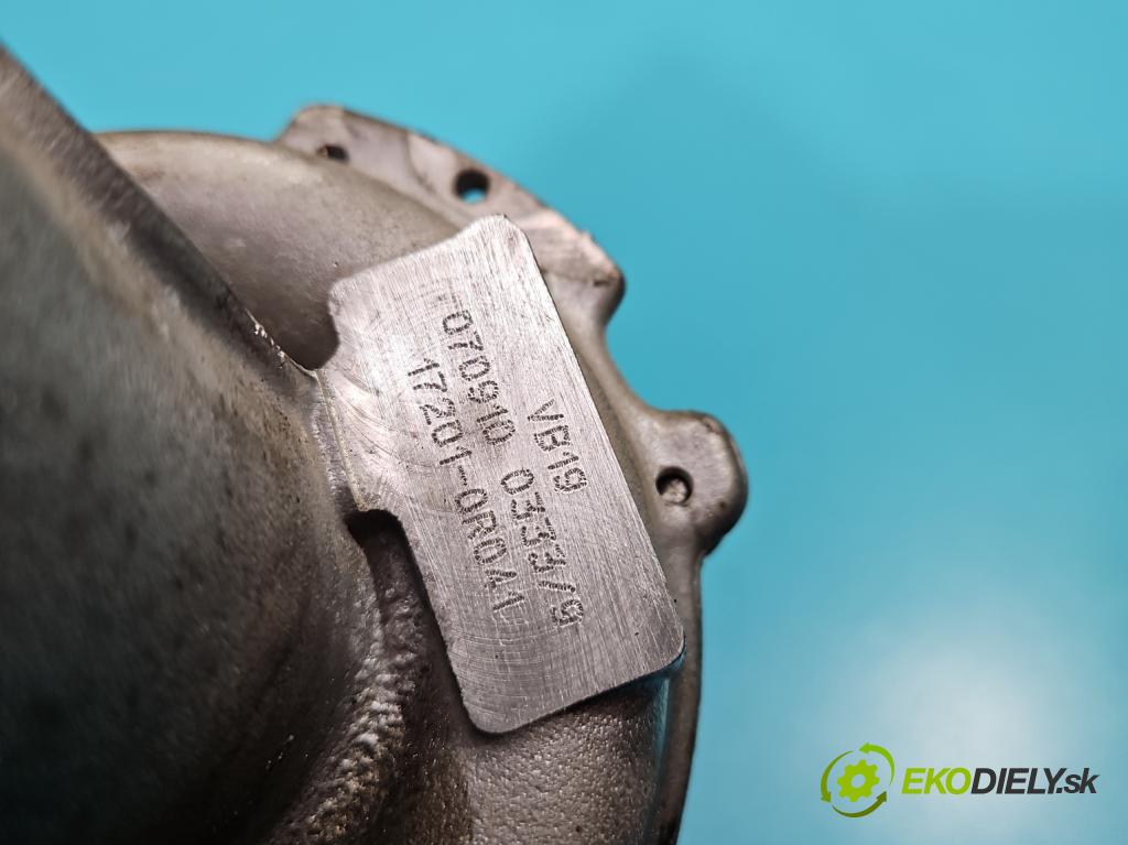 Toyota Avensis II T25 2003-2008 2.0 D4D 126 hp manual 93 kW 1998 cm3 5- Turbodmychadlo VB19 (Turbodúchadla (kompletní))