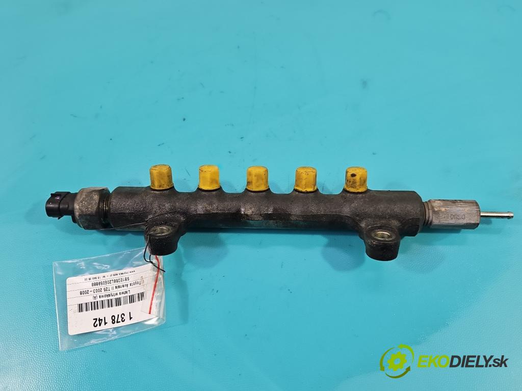 Toyota Avensis II T25 2003-2008 2.0 D4D 126 HP manual 93 kW 1998 cm3 5- lišta vstrekovacia 89458-71010 (Vstrekovacie lišty)