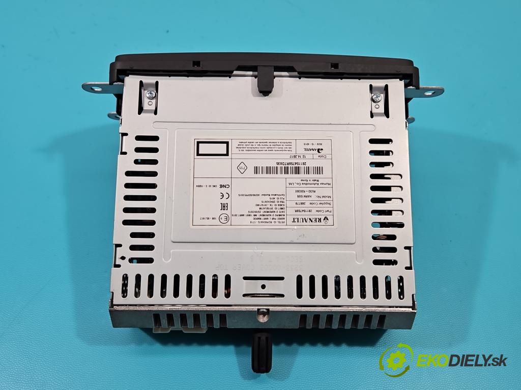 Dacia Sandero II 2012-2020 1.0 12V SCe: 73 HP manual 54 kW 999 cm3 5- Radio originál 281154759R