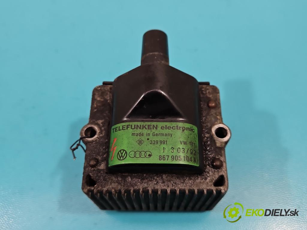 Vw Golf III 1991-1998 1.8 90 HP manual 66 kW 1781 cm3 3- cievka zapaľovacia 867905104A (Zapaľovacie cievky, moduly)