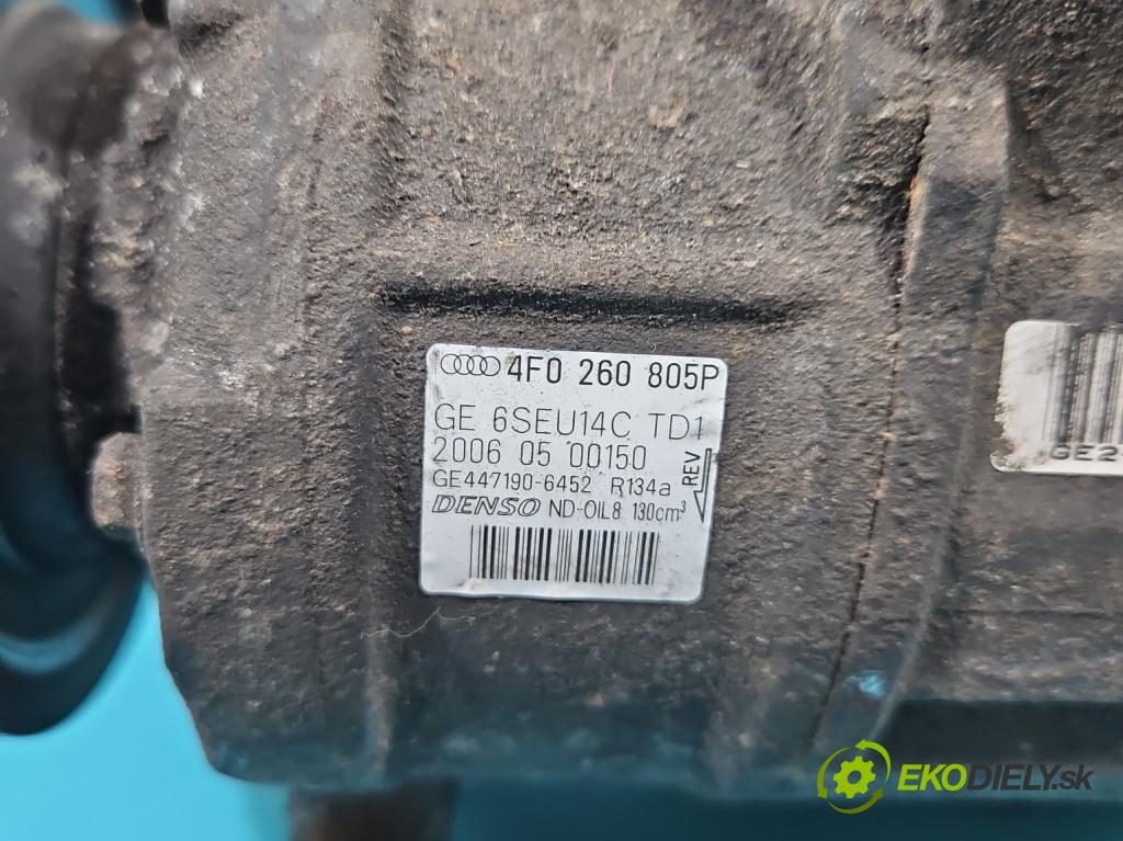 Audi A6 C6 2004-2011 2.0 tdi 136hp manual 100 kW 1968 cm3 5- Kompresor: klíma 4F0260805P (Kompresory)