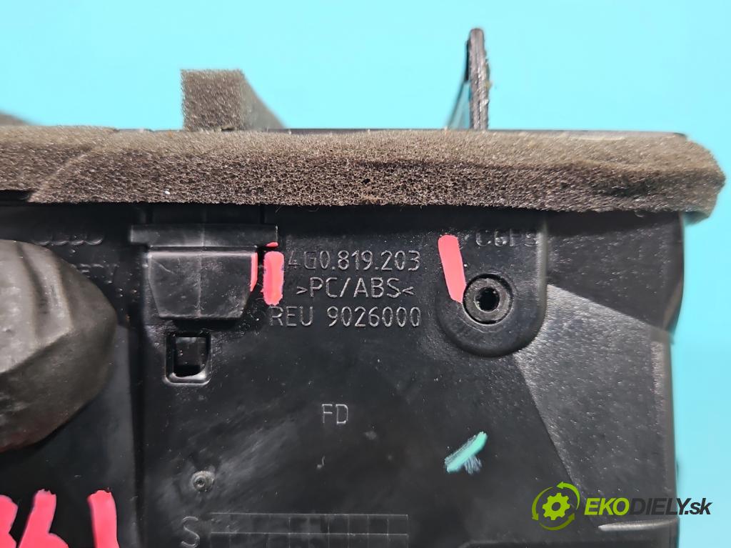 Audi A7 4G 2010-2018 3.0 tdi 272 HP automatic 200 kW 2967 cm3 5- Mřížka: kúrenia stredová 4G0819203 (Mriežky kúrenia (fukáre))