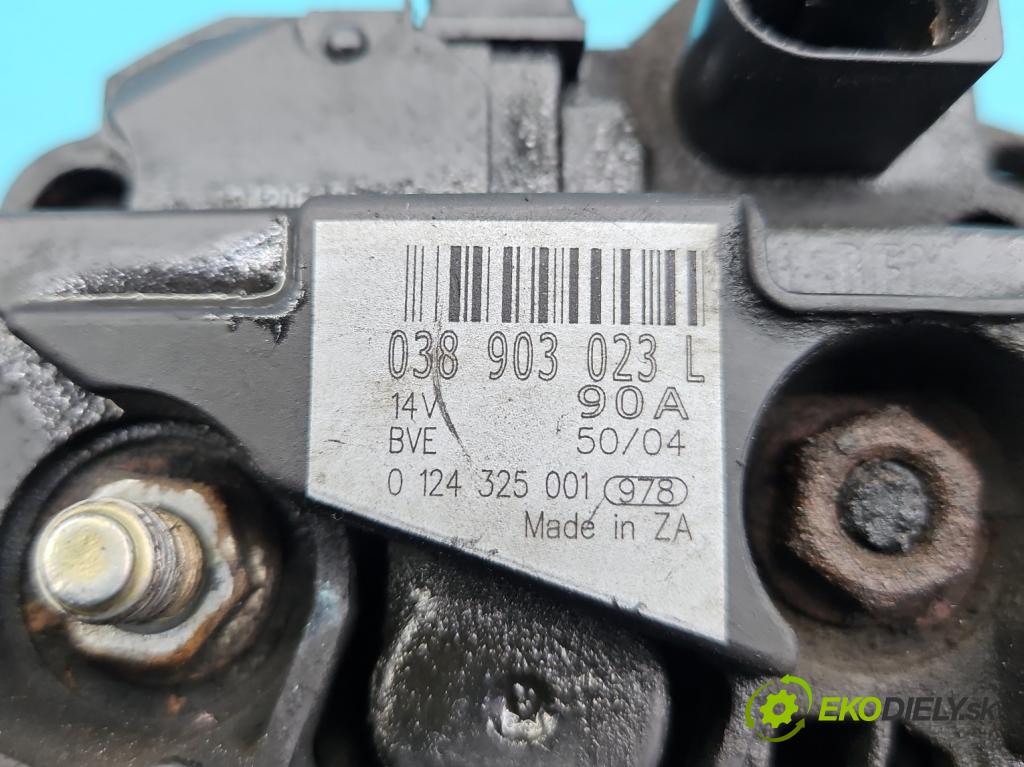 Vw Polo III 6N 1994-2001 1.9 sdi 64 hp manual 47 kW 1896 cm3 3- Alternator 038903023L (Alternátory)