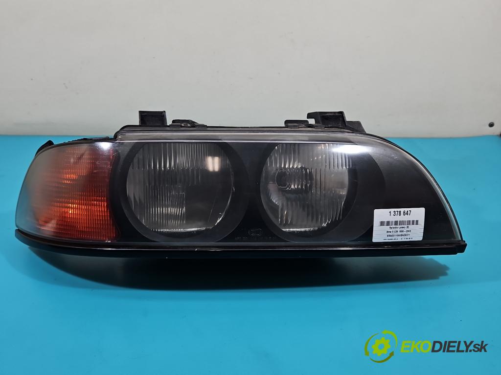 Bmw 5 E39 1996-2003 2.0 R6 150 HP manual 110 kW 1991 cm3 4- Reflektor: pravý  (Pravé)