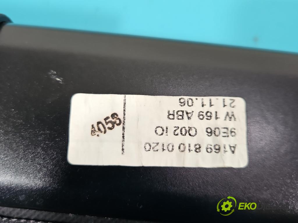 Mercedes A W169 2004-2012 1.5 95 HP manual 70 kW 1498 cm3 5- roleta  (Rolety kufra)