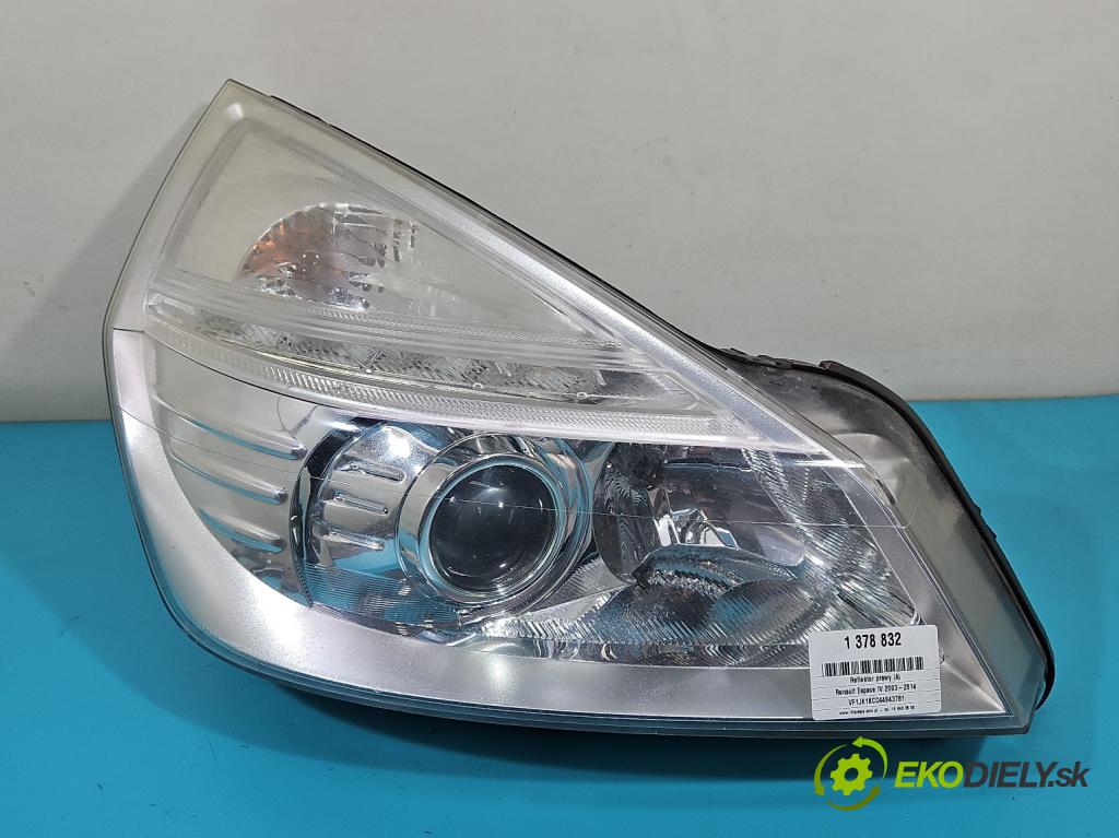 Renault Espace IV 2003-2014 2.0 dci 173KM automatic 127 kW 1995 cm3 5- Reflektor: pravý 260100085R (Pravé)