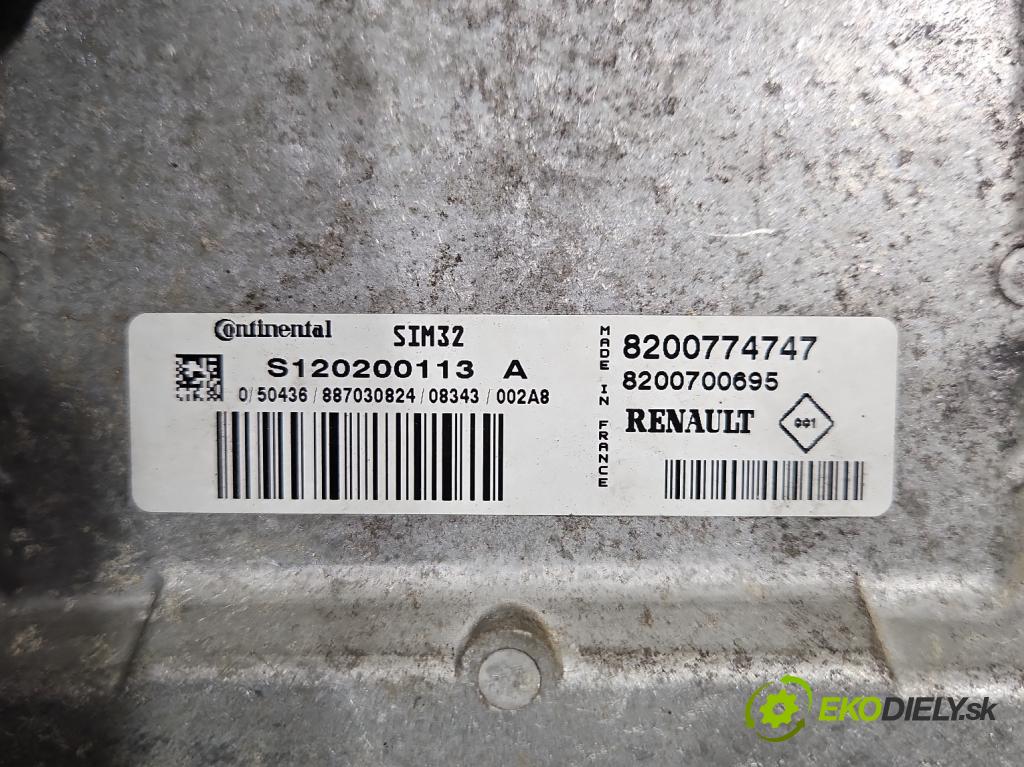 Renault Twingo II 2007-2014 1,2.0 16V 75 hp manual 55 kW 1149 cm3 3- řídící jednotka motoru 8200774747