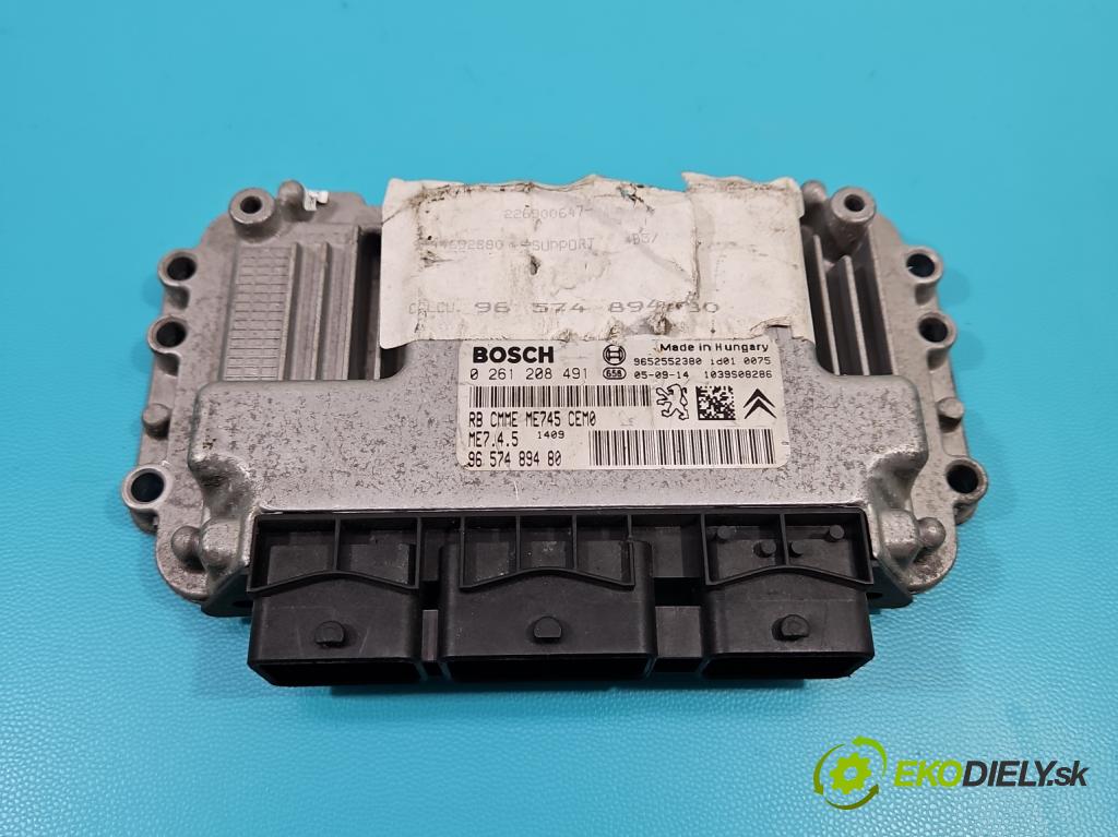 Citroen C4 I 2004-2011 1.6 16V 109 hp manual 80 kW 1587 cm3 3- řídící jednotka motoru 0261208491