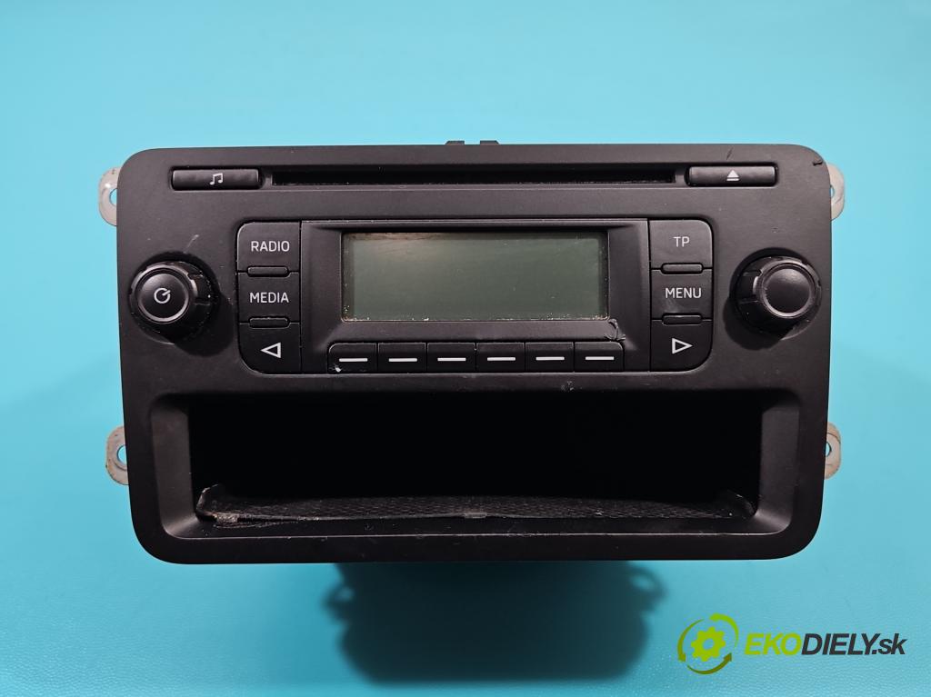 Skoda Fabia II 2007-2014 1.2 12V 69KM manual 51 kW 1198 cm3 5- Radio originál 5J0035152D