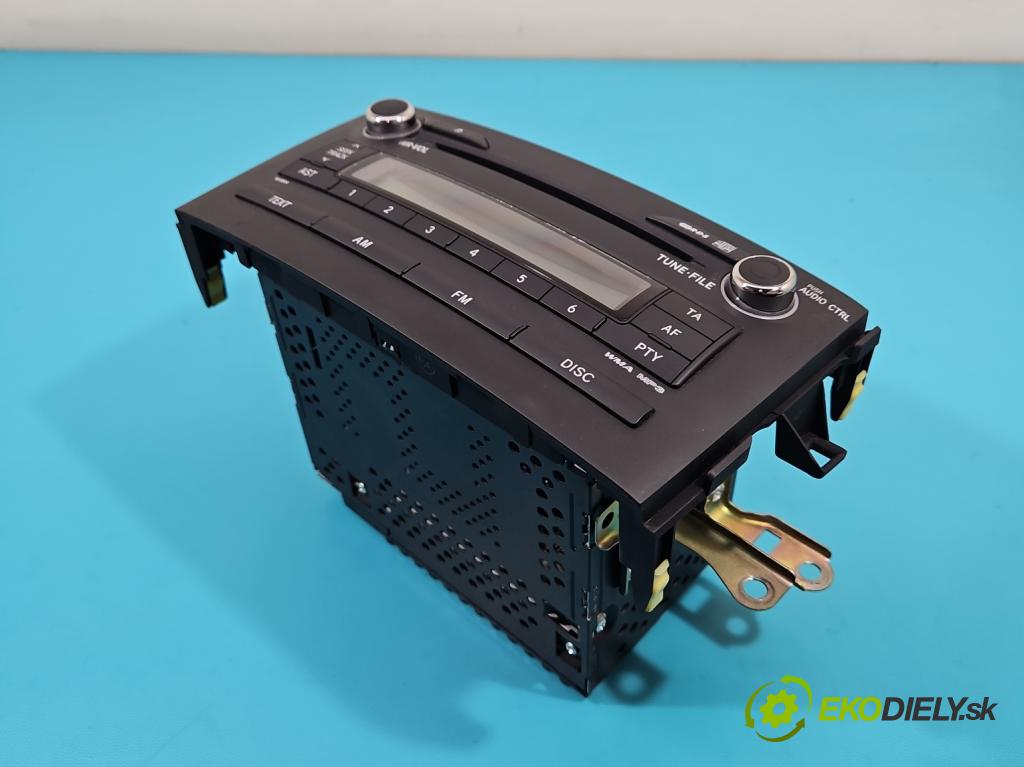 Toyota Auris I 2006-2013 1.6 vvti 124hp manual 91 kW 1598 cm3 5- Radio originál 86120-02510
