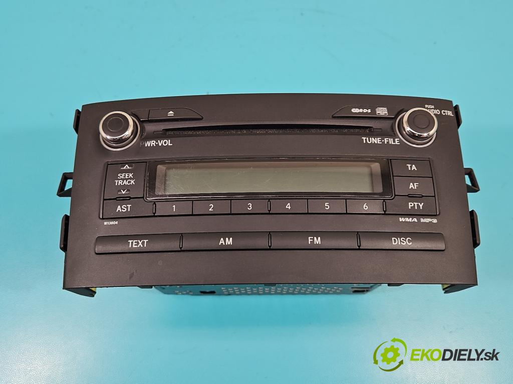 Toyota Auris I 2006-2013 1.6 vvti 124hp manual 91 kW 1598 cm3 5- Radio originál 86120-02510