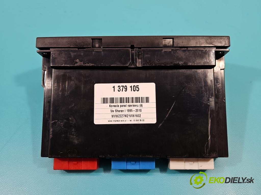 Vw Sharan I 1995-2010 2.0 8V 116 HP manual 85 kW 1984 cm3 5- panel kúrenia 7M3907040B