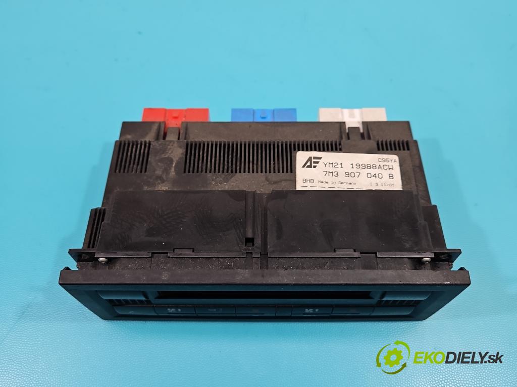 Vw Sharan I 1995-2010 2.0 8V 116 HP manual 85 kW 1984 cm3 5- panel kúrenia 7M3907040B