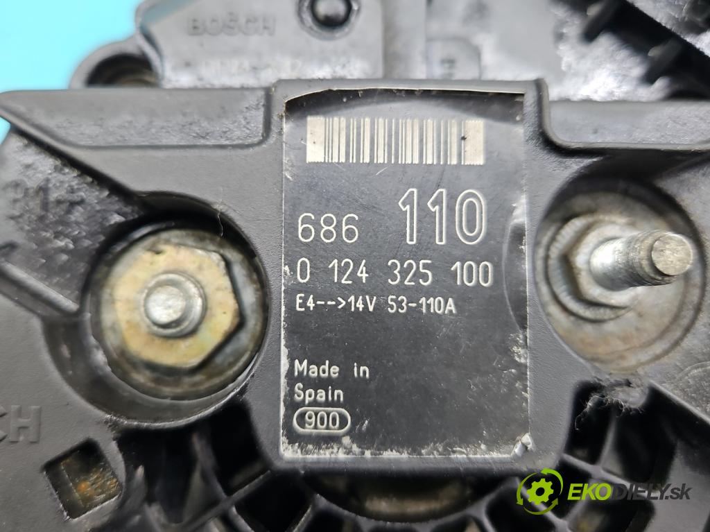 Ford Transit 2000-2006 2.4 tddi 90 HP manual 66 kW 2400 cm3 5- Alternator 0124325100 (Alternátory)