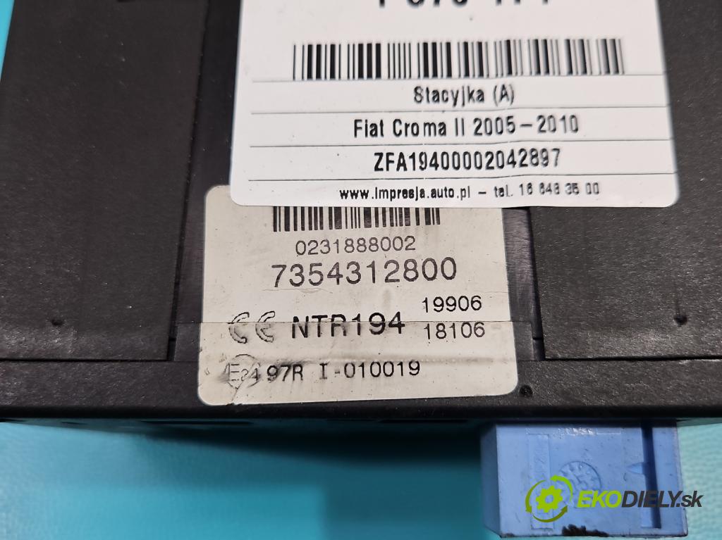 Fiat Croma II 2005-2010 1.9 jtd 120 HP manual 88 kW 1910 cm3 5- Spínačka 7354312800 (Spínacie skrinky a kľúče)