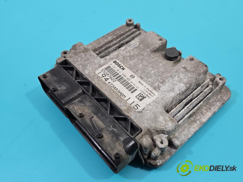 Fiat Croma II 2005-2010 1.9 jtd 120 hp manual 88 kW 1910 cm3 5- řídící jednotka motoru 0281012890
