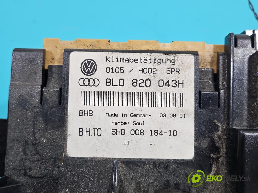 Audi A3 8L 1996-2003 1.6 SR 102 HP manual 75 kW 1595 cm3 3- panel kúrenia 8L0820043H