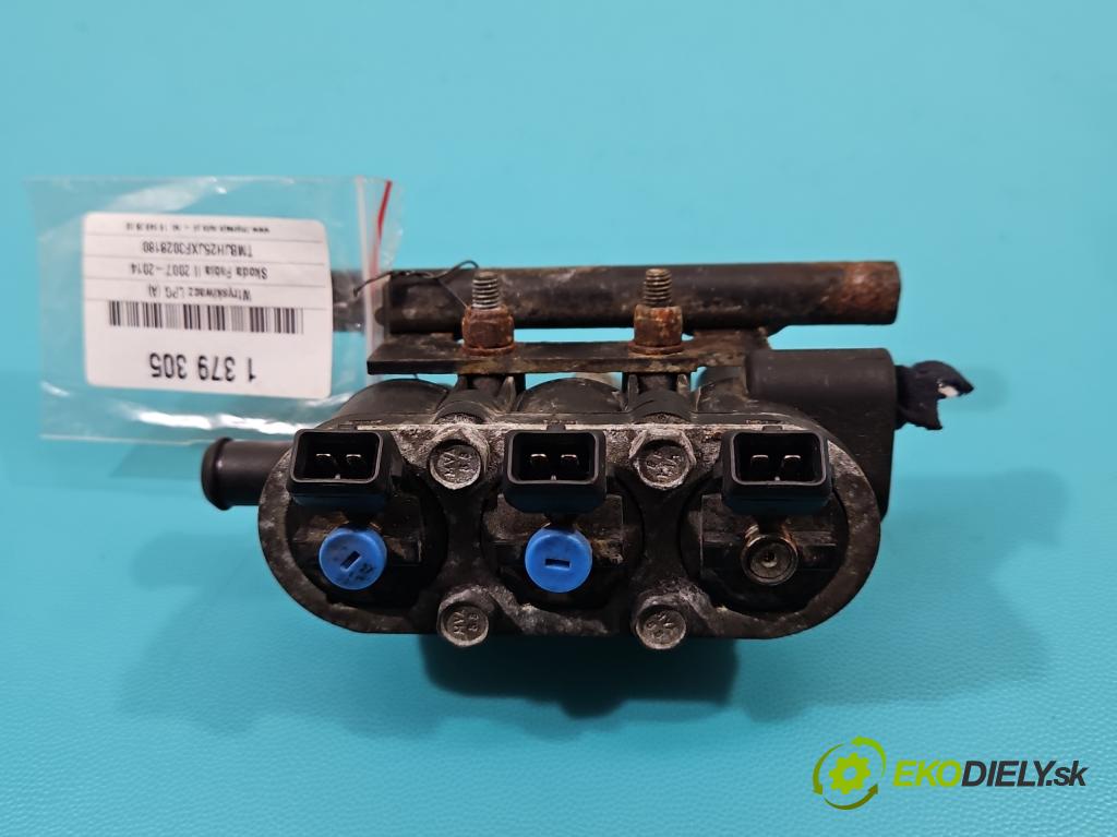 Skoda Fabia II 2007-2014 1.2 12V 69KM manual 51 kW 1198 cm3 5- vstřikovač LPG MED NIEBIESKIE