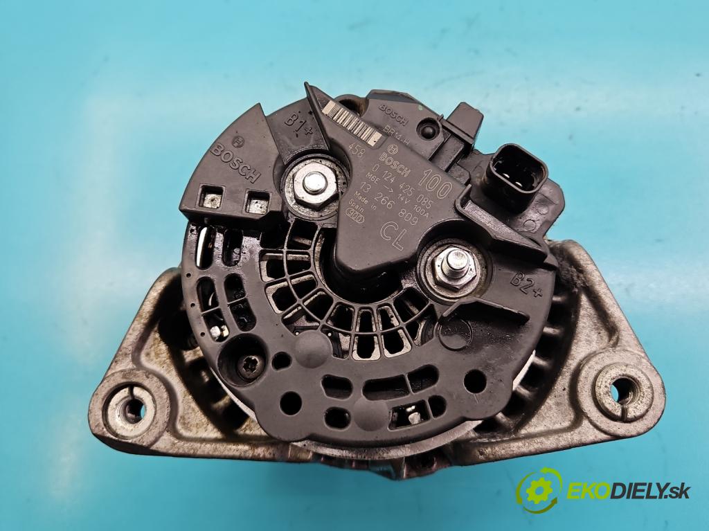 Opel Meriva B 2010-2017 1.4 T 120 HP manual 88 kW 1364 cm3 5- Alternator 0124425085 (Alternátory)