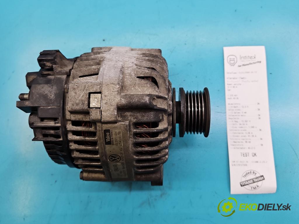 Audi A3 8L 1996-2003 1.8 20V 125 HP manual 92 kW 1781 cm3 3- Alternator 037903023H (Alternátory)