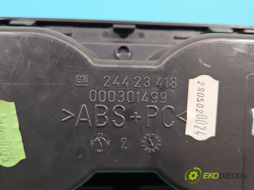 Opel Vectra C 2002-2008 1.8 16V 122 HP manual 90 kW 1796 cm3 5- Rukojeť: na nápoje: 24423418 (Úchyty, držiaky na nápoje)