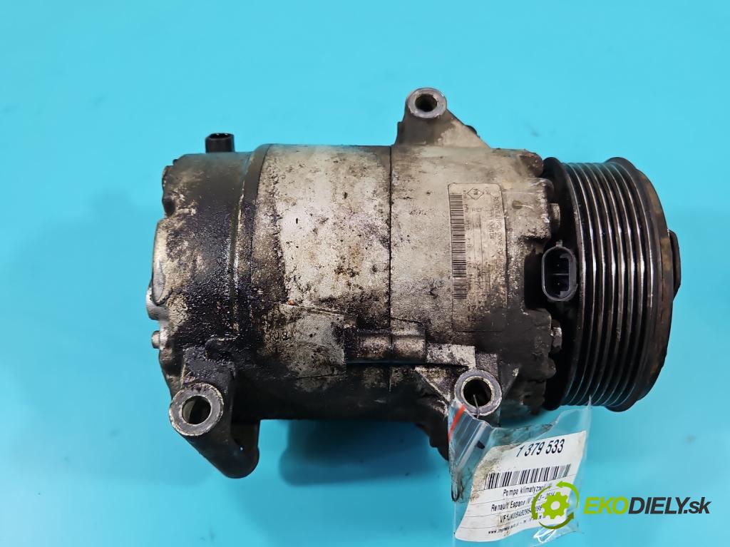 Renault Espace IV 2003-2014 2.0 T 163 hp automatic 120 kW 1998 cm3 5- Kompresor: klíma 7711135104 (Kompresory)