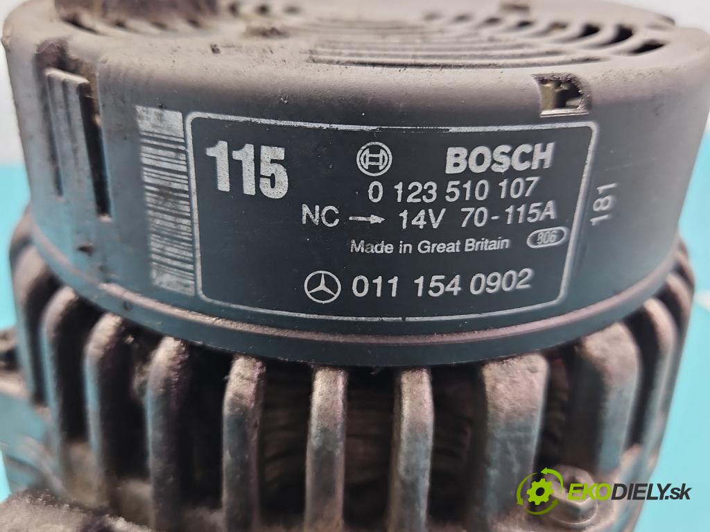Mercedes Sprinter I 1995-2006 2,2.0 cdi 129 HP manual 95 kW 2148 cm3 5- Alternator 0123510107 (Alternátory)