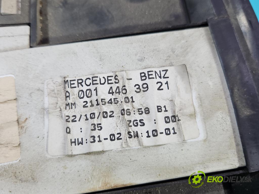 Mercedes Vito W638 1996-2003 2,2.0 cdi 82 HP manual 60 kW 2148 cm3 5- prístrojovka/ budíky A0014463921 (Prístrojové dosky, displeje)