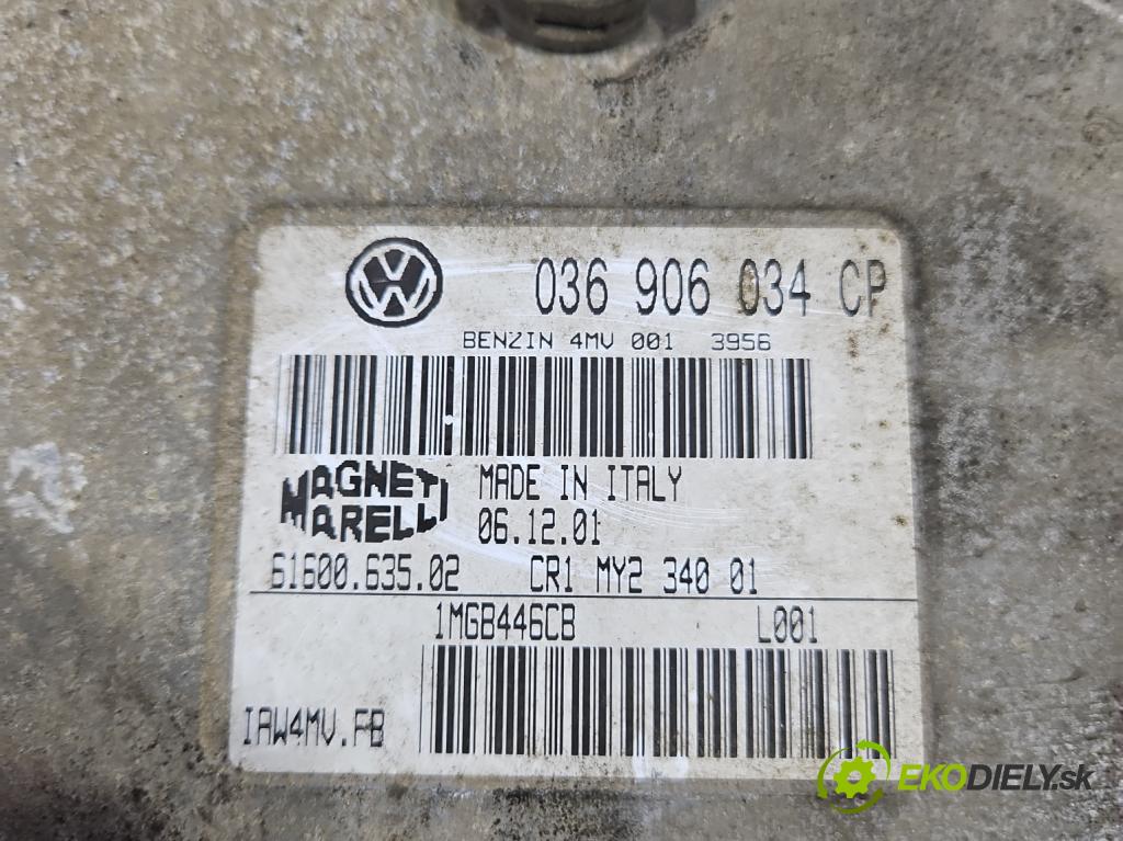 Seat Toledo II 1998-2004 1.6 16V 105 hp manual 77 kW 1598 cm3 4- řídící jednotka motoru 036906034CP