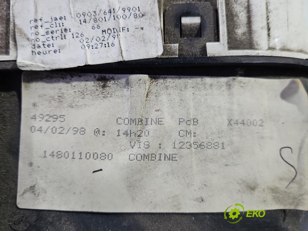 Peugeot Expert I 1995-2006 1.6 79KM manual 58 kW 1580 cm3 5- prístrojovka/ budíky 1480110080 (Prístrojové dosky, displeje)
