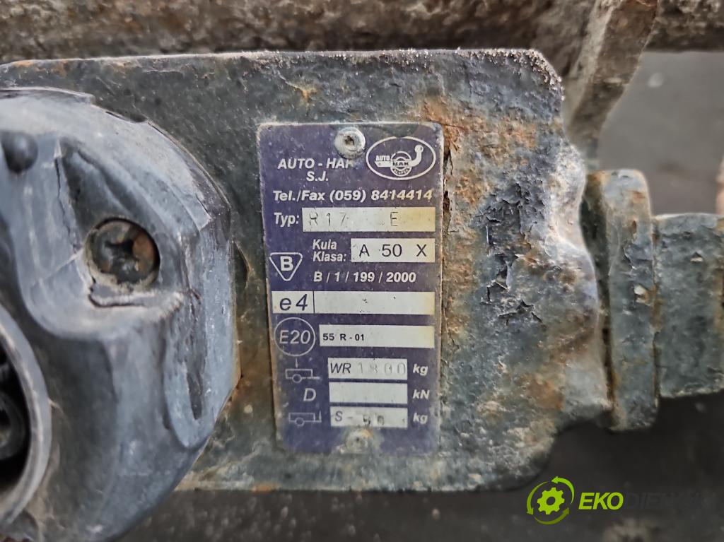 Peugeot Expert I 1995-2006 1.6 79KM manual 58 kW 1580 cm3 5- Hák: vlečení:  (Ťažné zariadenia)