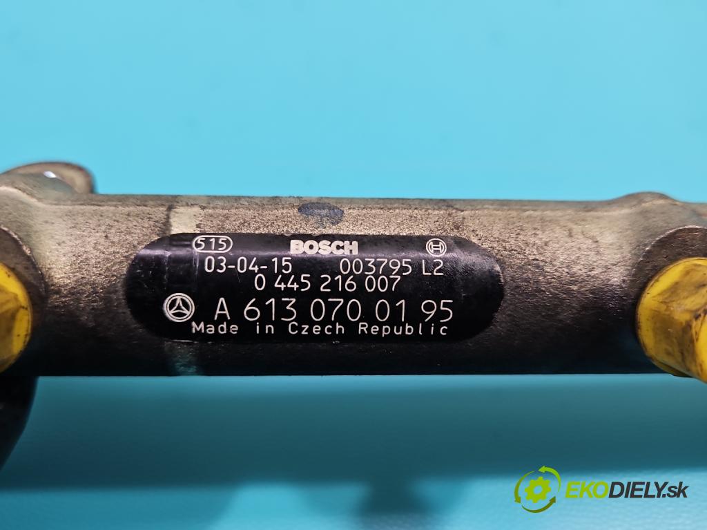 Mercedes E W211 2002-2009 3.2 cdi 204 HP automatic 150 kW 3222 cm3 5- lišta vstrekovacia 0445216007 (Vstrekovacie lišty)