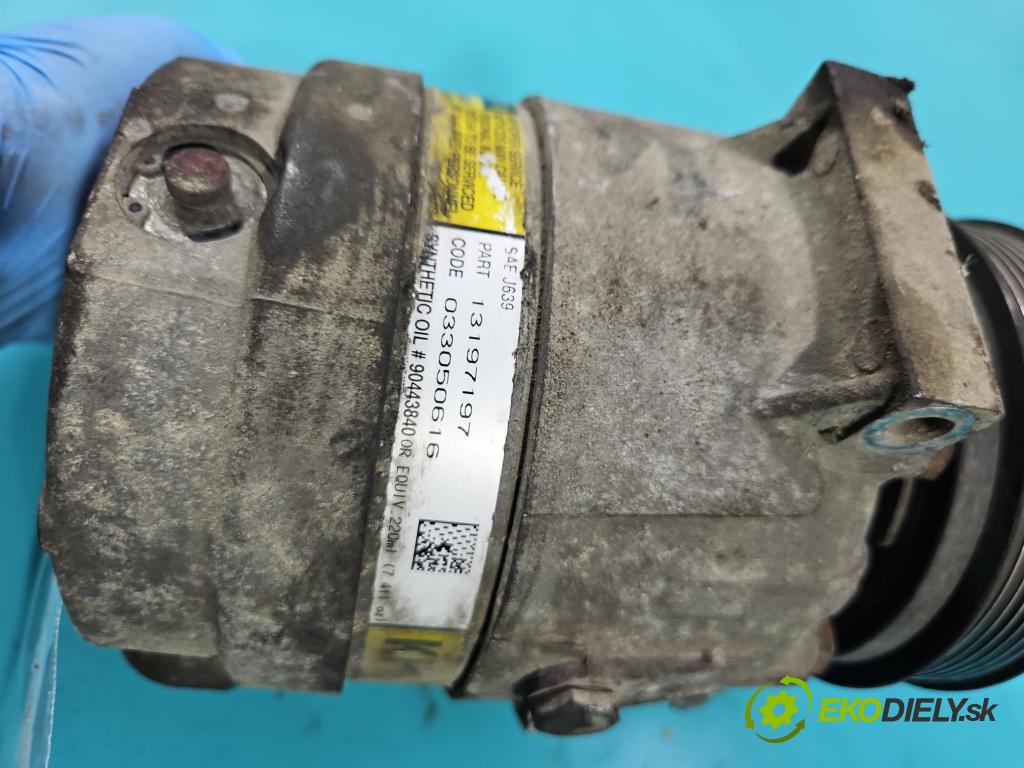 Opel Vectra C 2002-2008 1.9 cdti 150 hp manual 110 kW 1910 cm3 4- Kompresor: klíma 13197197 (Kompresory)