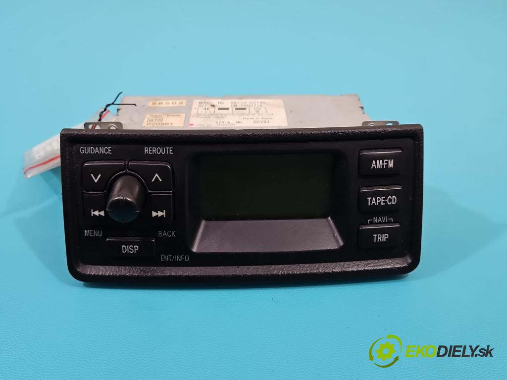 Toyota Yaris I 1999-2005 1.4 D4D 75 HP manual 55 kW 1364 cm3 5- Radio originál 86110-52140