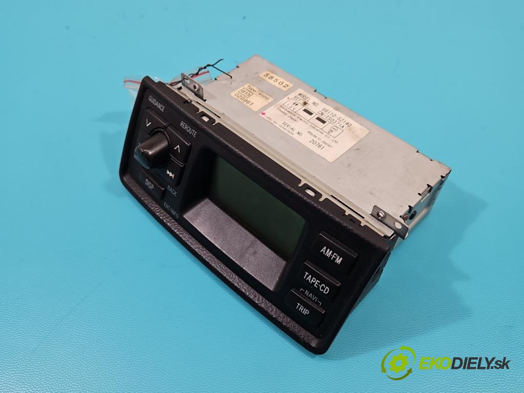 Toyota Yaris I 1999-2005 1.4 D4D 75 HP manual 55 kW 1364 cm3 5- Radio originál 86110-52140