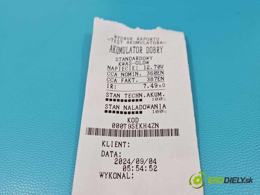 Peugeot 206 2.0 hdi 90 HP manual 66 kW 1997 cm3 3- Akumulator automobilovy