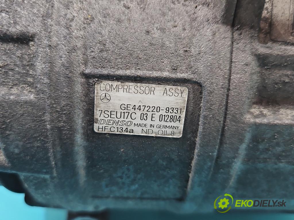 Mercedes E W211 2002-2009 3.2 cdi 204 hp automatic 150 kW 3222 cm3 5- Kompresor: klíma 447220-9331 (Kompresory)