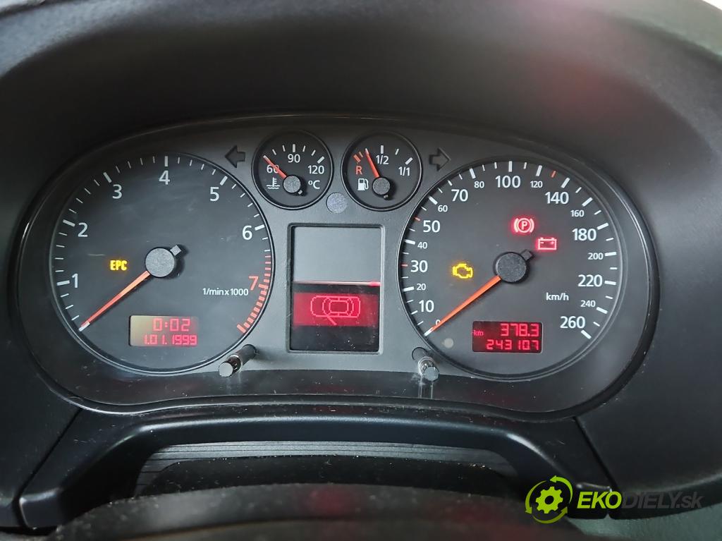 Audi A3 8L 1996-2003 1.6 SR 101 HP manual 74 kW 1595 cm3 5- prístrojovka/ budíky 8L0920900A (Prístrojové dosky, displeje)