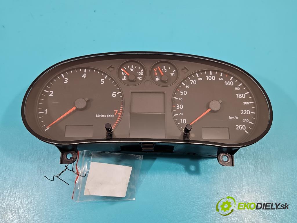 Audi A3 8L 1996-2003 1.6 SR 101 HP manual 74 kW 1595 cm3 5- prístrojovka/ budíky 8L0920900A (Prístrojové dosky, displeje)
