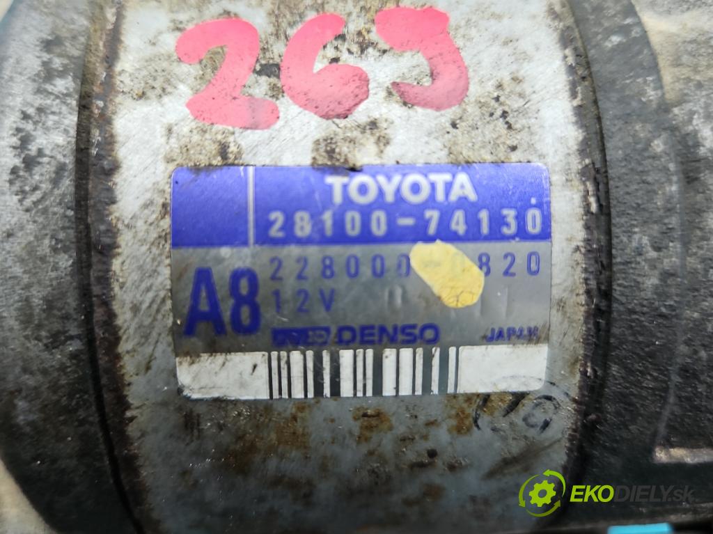 Toyota Rav4 I 1994-2000 2.0 16V 129 HP manual 95 kW 1998 cm3 5- štartér 28100-74130 (Štartéry)