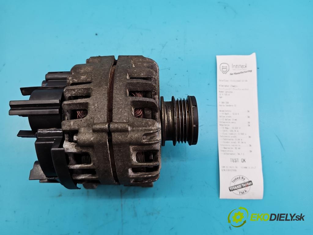 Dacia Sandero II 2012-2020 1.0 12V SCe: 73 HP manual 54 kW 999 cm3 5- Alternator 231007582R (Alternátory)