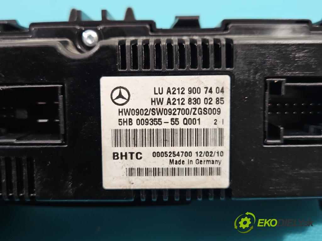 Mercedes E W212 2009-2016 3.0 cdi V6 204 HP automatic 150 kW 2987 cm3 5- panel kúrenia A2128300285